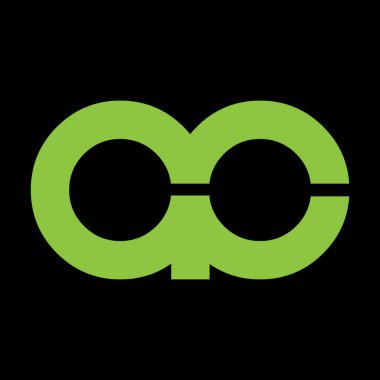 AC harf logo vektör şablonunu birleştiriyor. Yaratıcı AC yazı tipi logosu.