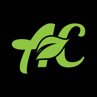 AC harf logo vektör şablonunu birleştiriyor. Yaratıcı AC yazı tipi logosu.