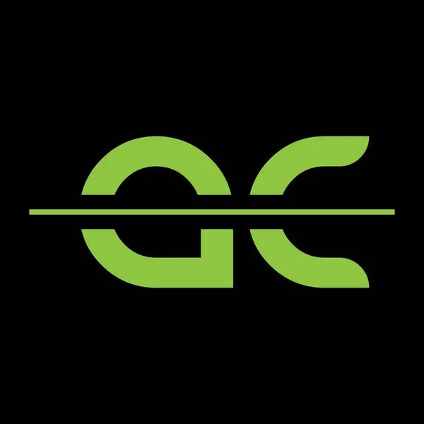 Combineren Letter Logo Vector Template Creative Lettertype Logo — Stockvector