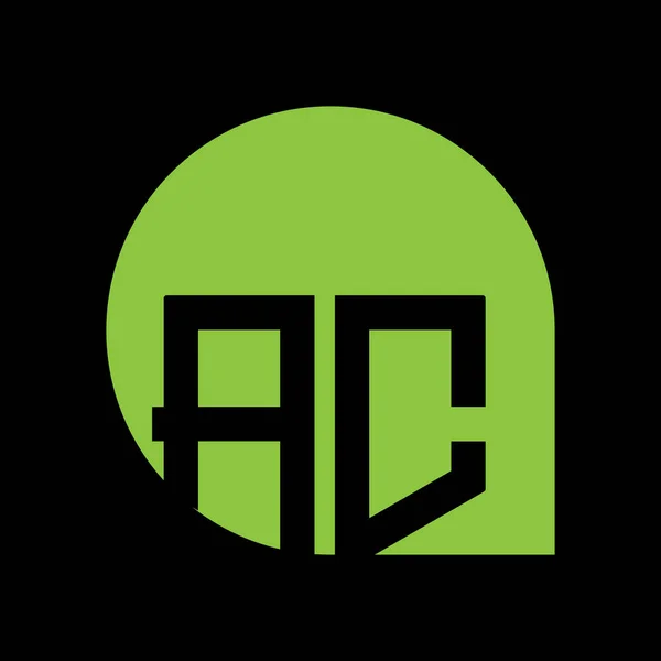 Acは文字ロゴベクトルテンプレートを組み合わせています クリエイティブAcフォントロゴ — ストックベクタ