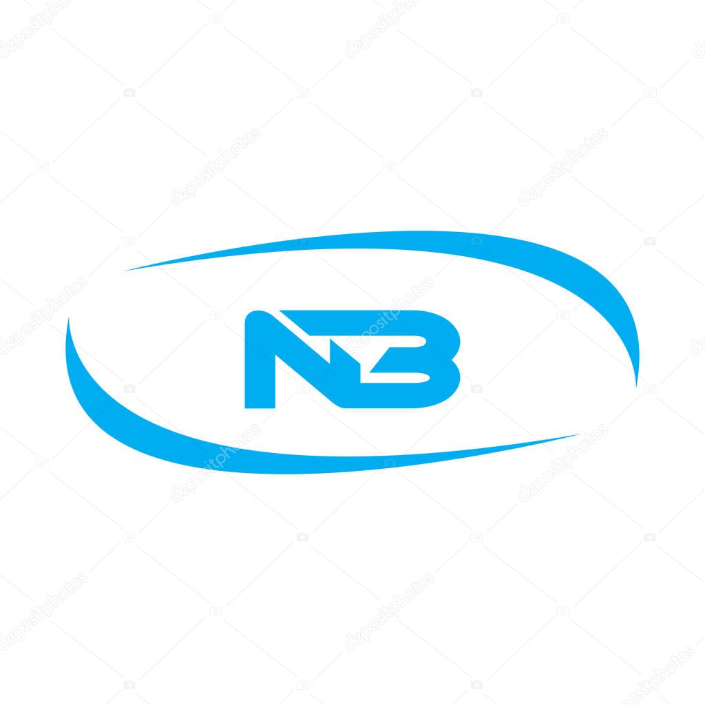 Professional Innovative Initial NB logo and BN logo. Letter BN NB Minimal elegant Monogram. Premium Business Artistic Alphabet symbol and sign