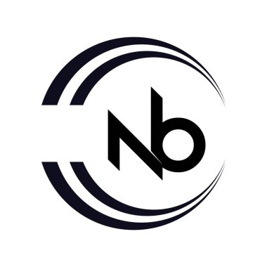 Profesyonel Yenilikçi NB logosu ve BN logosu. Harf BNB Minimum Zarif Monogram. Premium Business Artistic Alfabe sembolü ve imzası