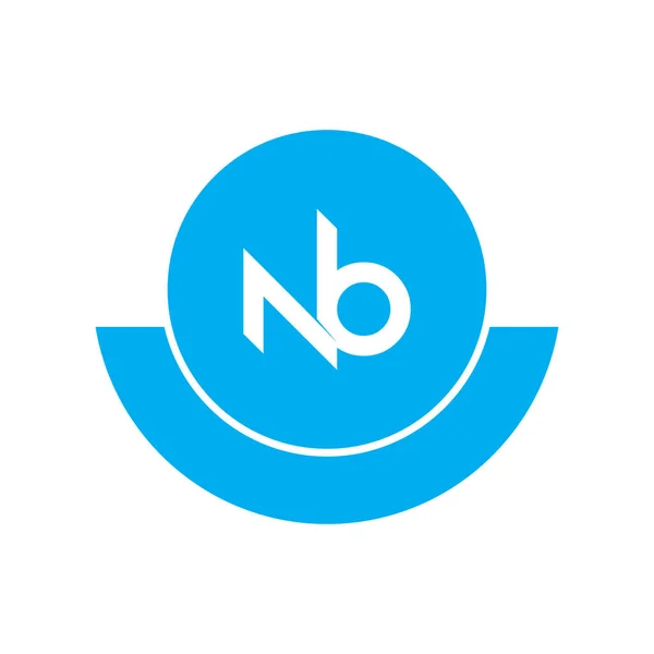 Professional Innovative初期NbロゴとBnロゴ 手紙Bn Nb最小限のエレガントなモノグラム プレミアムビジネス芸術的アルファベット記号と記号 ロイヤリティフリーのストックイラスト