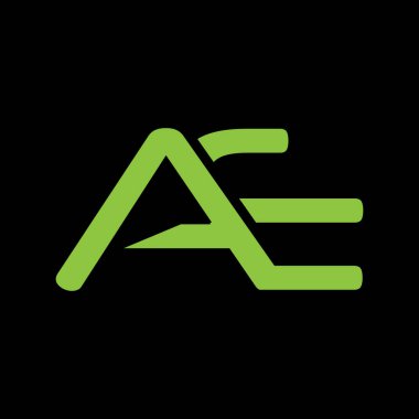AE ilk logo tasarımı, AE logosu, AE Letter Logo Tasarım Şablonu EPS 10