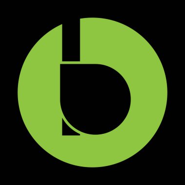 B Harfi Tasarım Vektörü İllüstrasyonu Modern Monogram Simgesi.