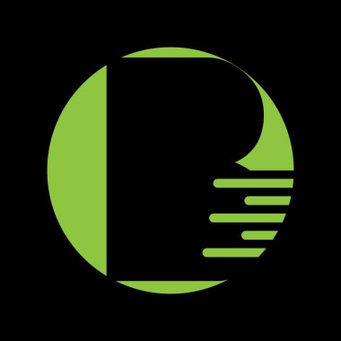 B Harfi Tasarım Vektörü İllüstrasyonu Modern Monogram Simgesi.