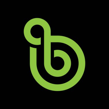 B Harfi Tasarım Vektörü İllüstrasyonu Modern Monogram Simgesi.