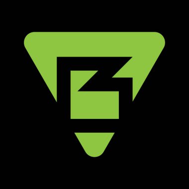 B Harfi Tasarım Vektörü İllüstrasyonu Modern Monogram Simgesi.