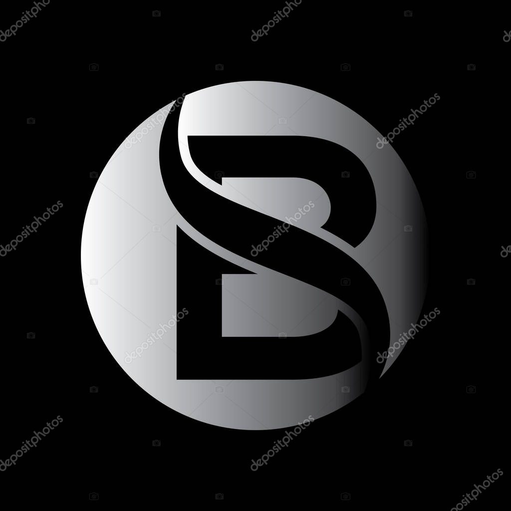 B Letter Design Vector Illustration Modern Monogram Icon.