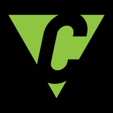 C harfi vektör çizgisi logo tasarımı. Yaratıcı minimalizm logosu simgesi.