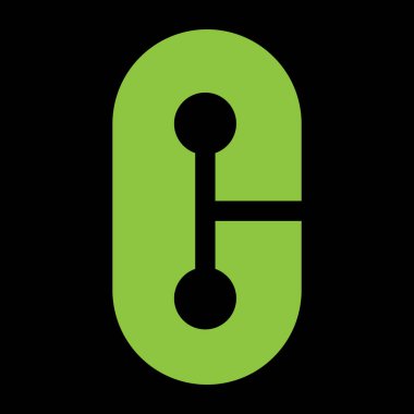 C harfi vektör çizgisi logo tasarımı. Yaratıcı minimalizm logosu simgesi.