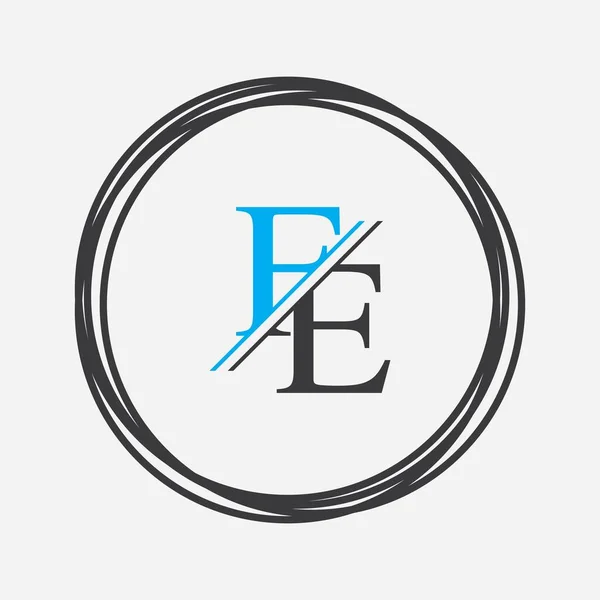 Inisial Letter Logo Template Design Vector Illustration - Stok Vektor