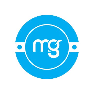 MG Harf Logosu Tasarımı. Baş harfler MG logo simgesi. Soyut harf MG M G minimal logo tasarım şablonu. Siyah renkli M G harfi tasarım vektörü. mg logosu.