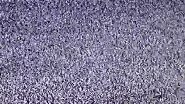 Tela estática de tv. nenhum sinal está disponível — Vídeo de Stock