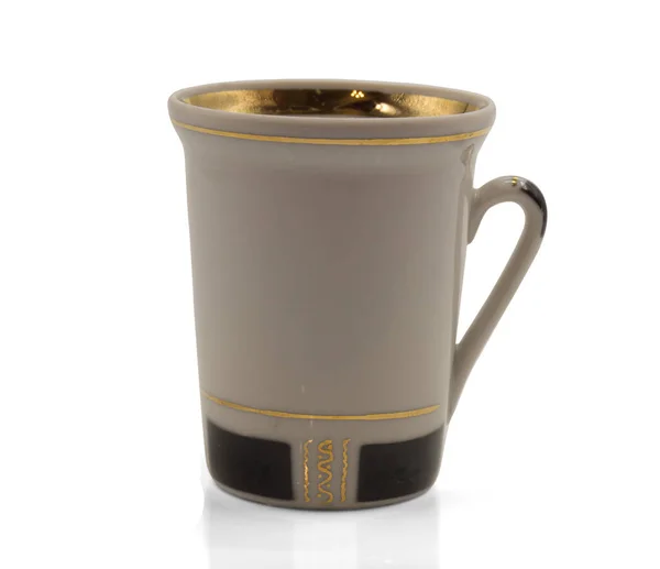 Vintage Kaffeetasse Aus Weißem Porzellan — Stockfoto