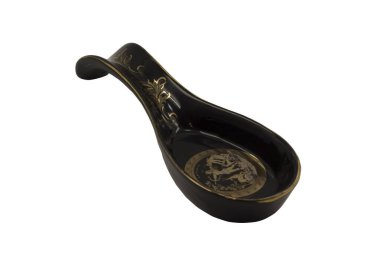 Altın resimli seramik kaşık.