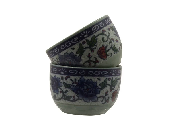 Paar Keramik Teeschalen — Stockfoto