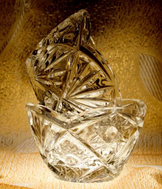 Tatlı için kristal vazolar