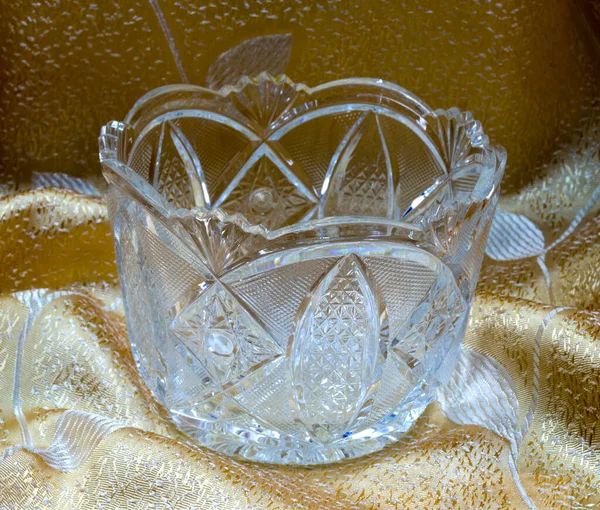 Kristallen Vaas Voor Snoep Medium — Stockfoto