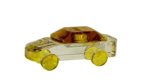 Car Model Made Transparent Glass Stock Image