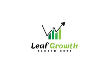 Yaprak büyüme logosu tasarımı