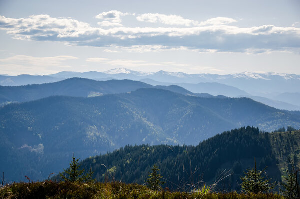 View of the mountains Goverla, Carpathians