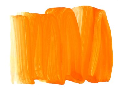 Etiketler, etiket tasarımı ve pullar için renkli fırça darbeleri arka planı. Turuncu, balkabağı lekesi rengi