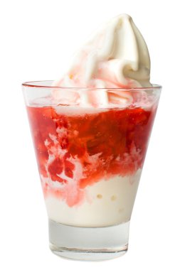 beyaz zemin üzerine dondurma