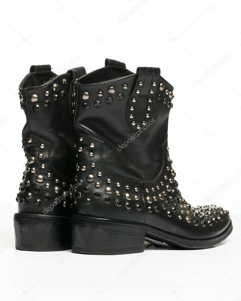 black summer boots