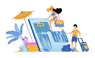 Tropik ada plajına tatil için uçak bileti tarihini seçin. Mobil uygulamalarla Bali 'ye tatil bileti al. İniş sayfası, afiş, web sitesi, ağ, poster, broşür için resim kullanılabilir