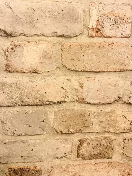 Light Brick Wall Yellow Gray High Resolution Cream Brick Wall — Stock Photo, Image