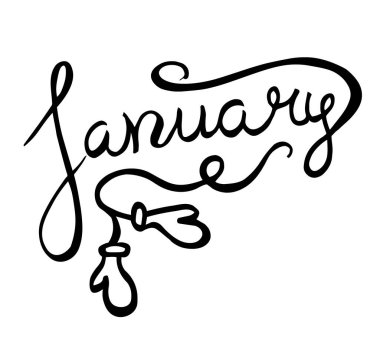 Ocak ayının ilk kış ayının el yazması harf adı