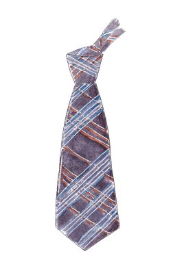 El yapımı suluboya kravat. İş tarzı için aksesuar erkek kostümü