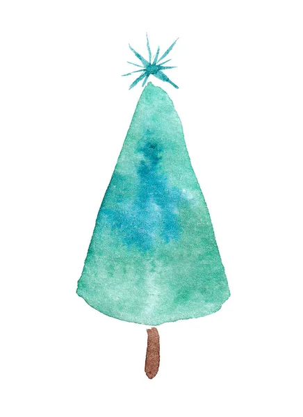 Árvore Natal Verde Como Símbolo Feliz Ano Novo Feliz Natal — Fotografia de Stock