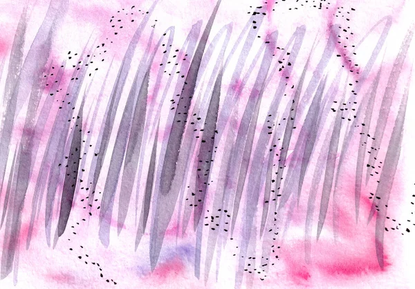 Kézzel Rajzolt Akvarell Elvont Rózsaszín Háttér — Stock Fotó