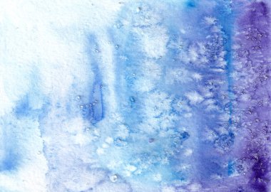 El çizimi suluboya kış rengi soyut arkaplan.