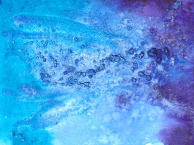 El çizimi suluboya kış rengi soyut arkaplan.