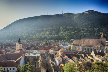 Brasov. Kronstadt. eski ortaçağ şehir