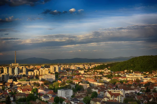 Brasov. Kronstadt. středověké staré město — Stock fotografie