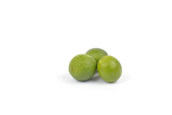 Fresh lime fruit on white background — Stock Photo, Image