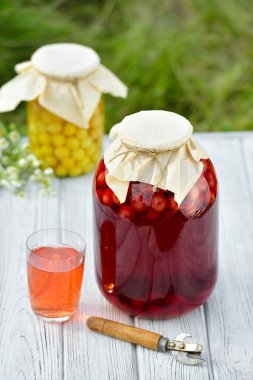 Korunmuş meyve, vişne kompostosu