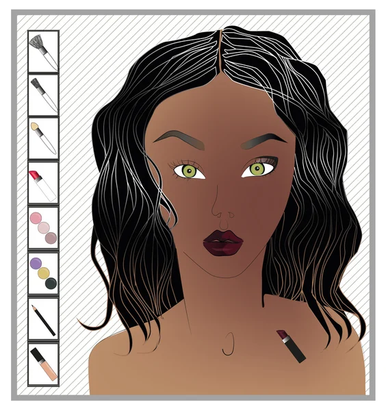 Make-up — Stockvector