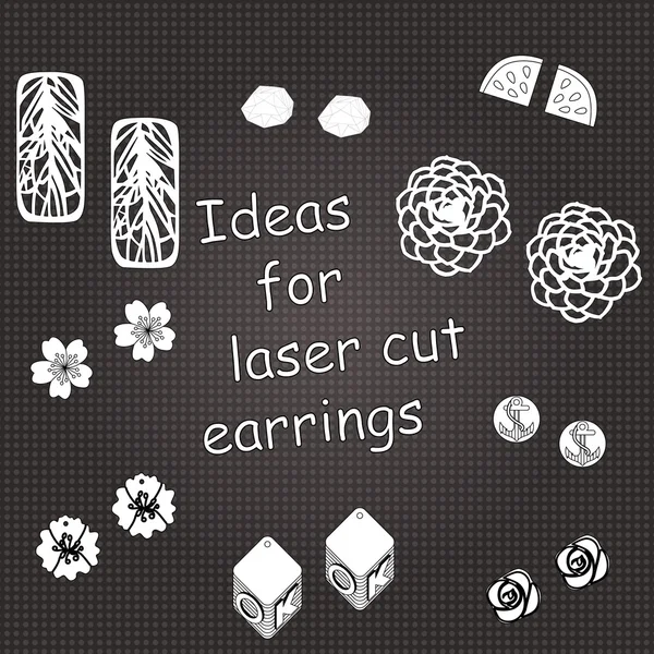 Ilustração para jóias cortadas a laser —  Vetores de Stock