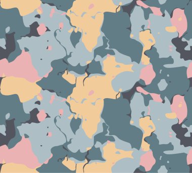 Pastel tonlarında kamuflaj