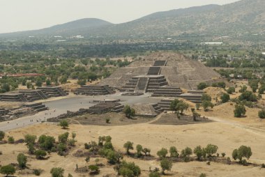 Piramit Teotihuacan Meksika ayın