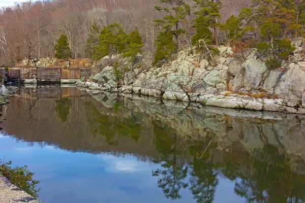 Great Falls National Park in late fall, Virginia USA. — Stock Photo, Image