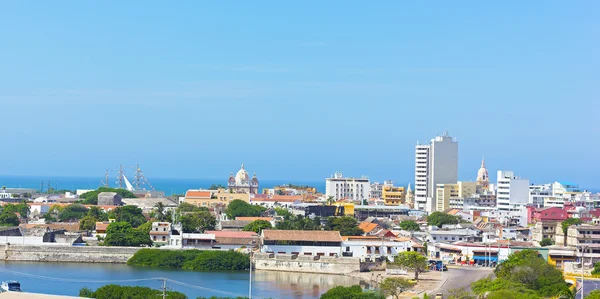 Staré město Cartagena de Indias ráno, Kolumbie. — Stock fotografie