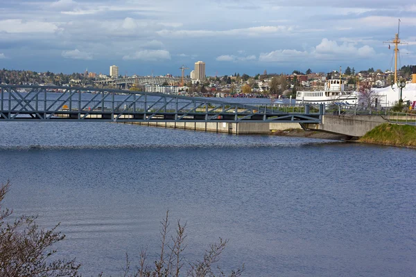 Lake Union panorama después de la lluvia, Seattle, Washington, EE.UU. . —  Fotos de Stock