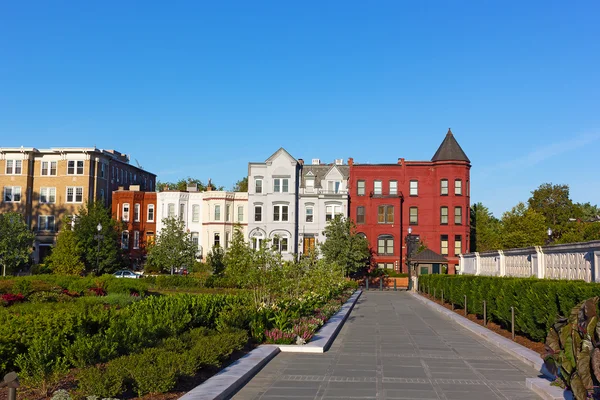 Residentiële architectuur van Noordoost voorstad van Washington Dc. — Stockfoto