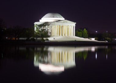 Thomas Jefferson Memorial geceleri.